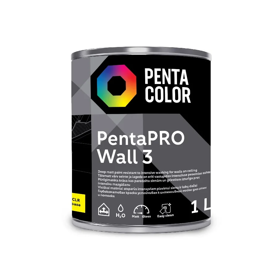 KRĀSA PENTACOLOR PENTAPRO MAT CLR 1L
