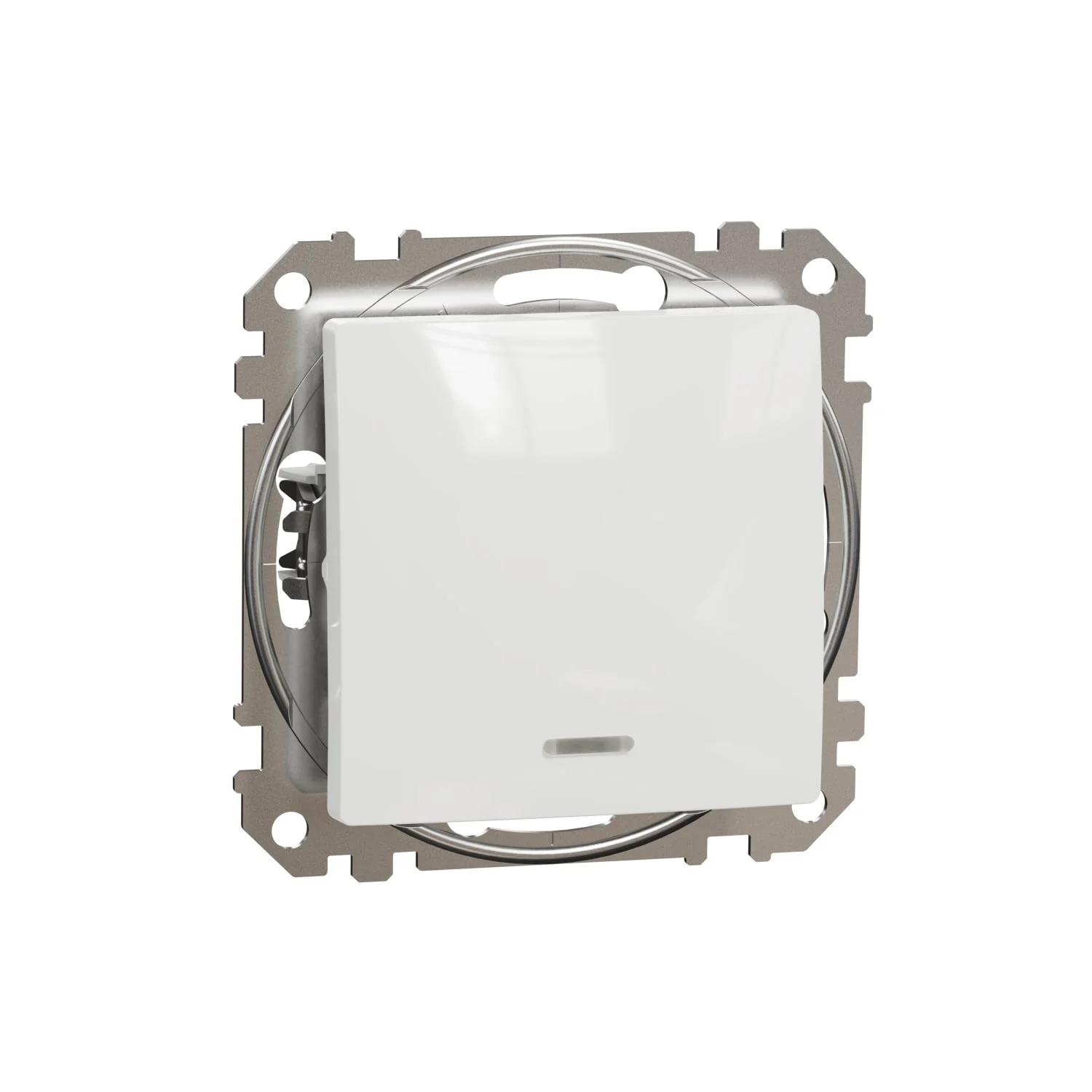 SWITCH SEDNA BLUE LED INDICATOR WHITE