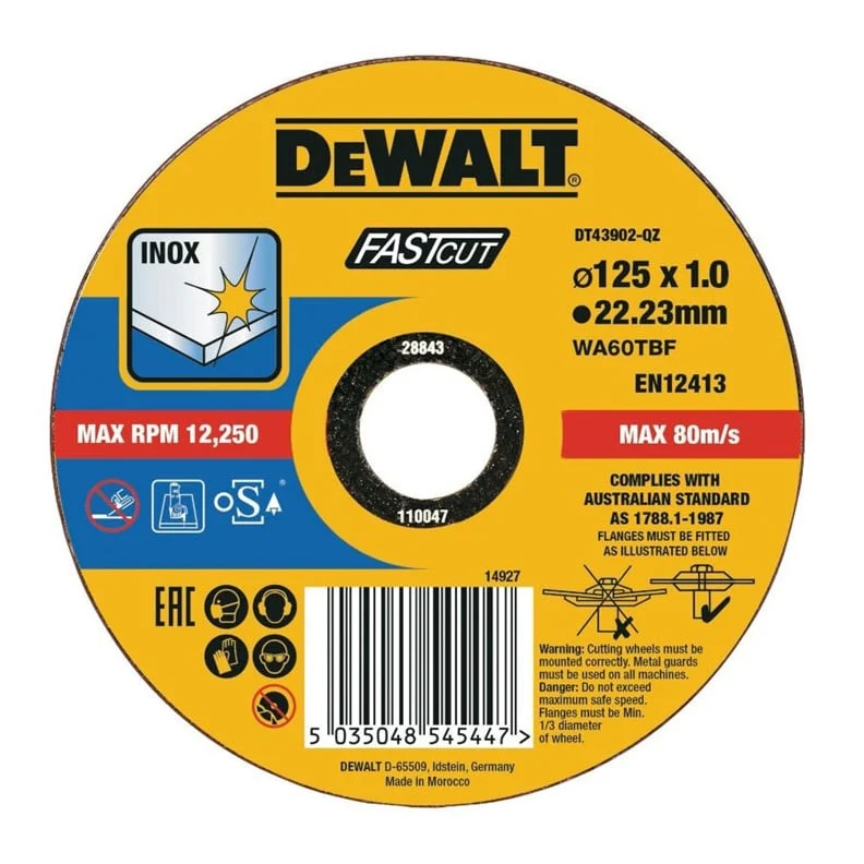 DISK FAST CUTTING STEEL 125X1MM