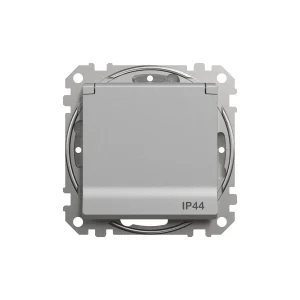 K-JACK IP44 1-МЕСТНЫЙ С МОЛОТЫМ СЕРЕБРОМ
