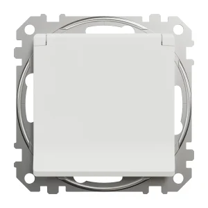 CONTACT SOCKET INSERT WHITE IP44