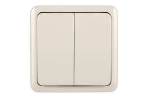 WALL SWITCH VILMA SL250 V/A 1+1 WHITE
