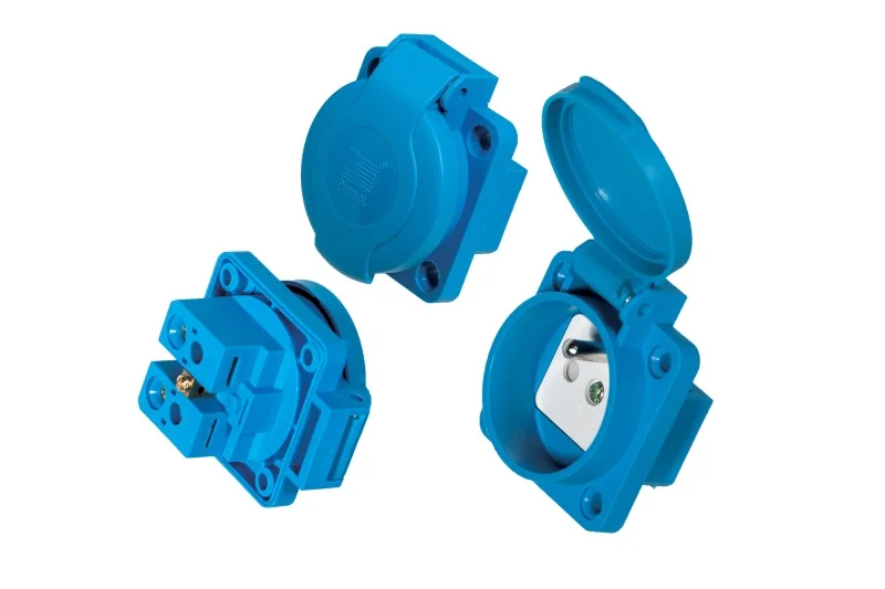 SOCKET 230V 16A BLUE IP54