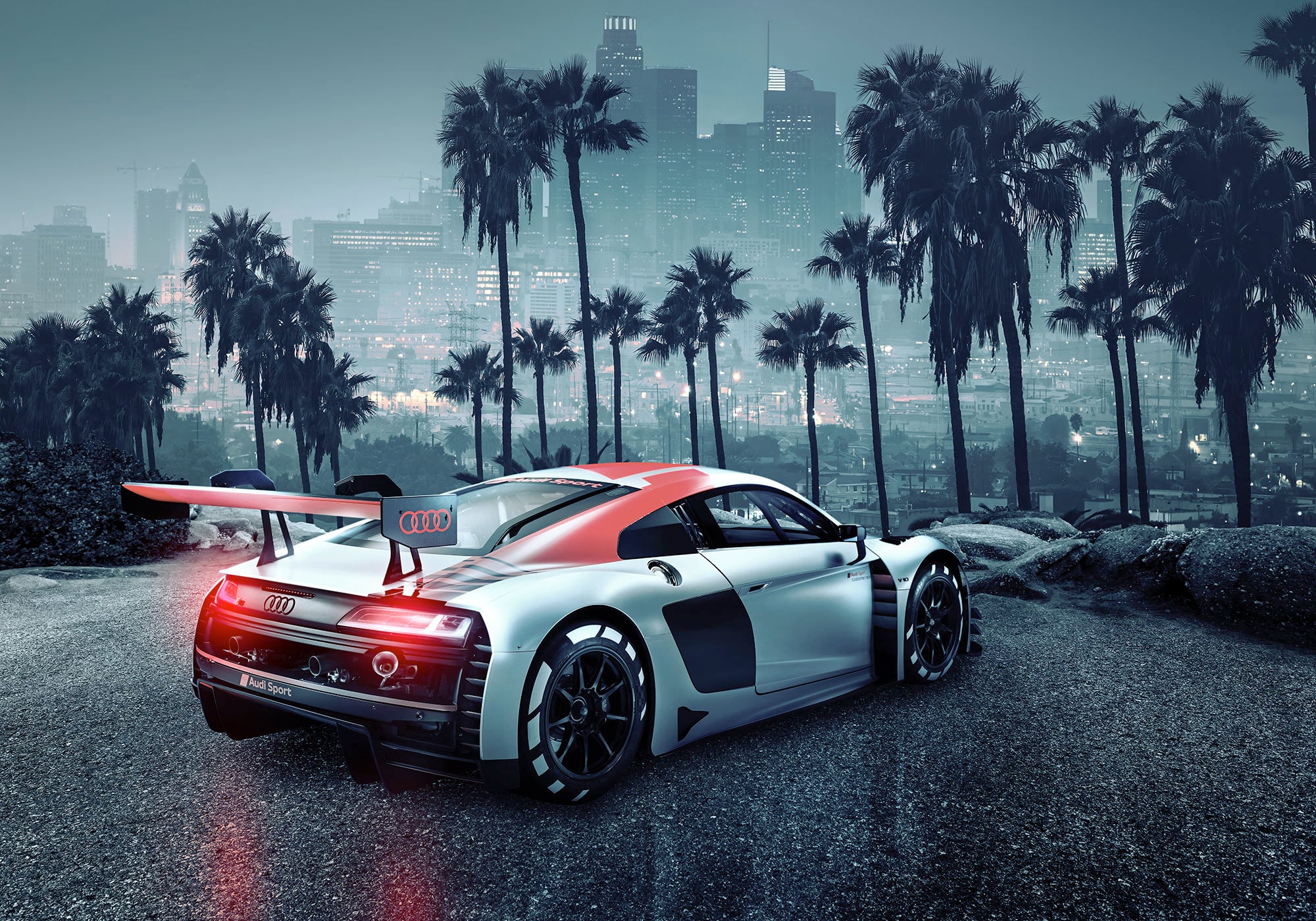 WALLPAPER PHOTO 8-742 368X254CM AUDI R8L.A.