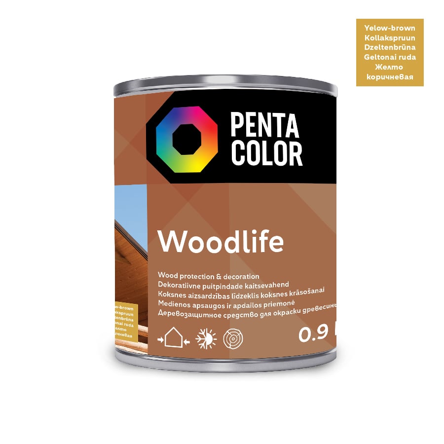 IMPREGNANT WOODLIFE YELLOW BROWN 0.9L