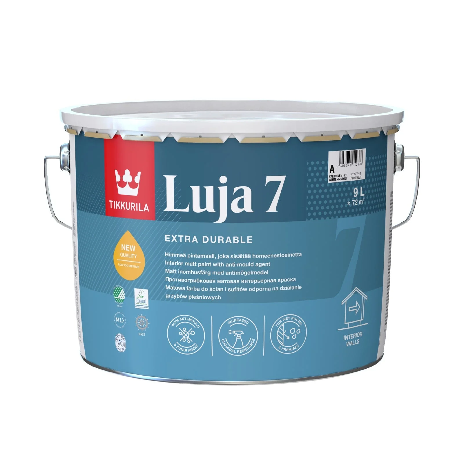 КРАСКА LUJA 7 МАТОВАЯ A 9Л