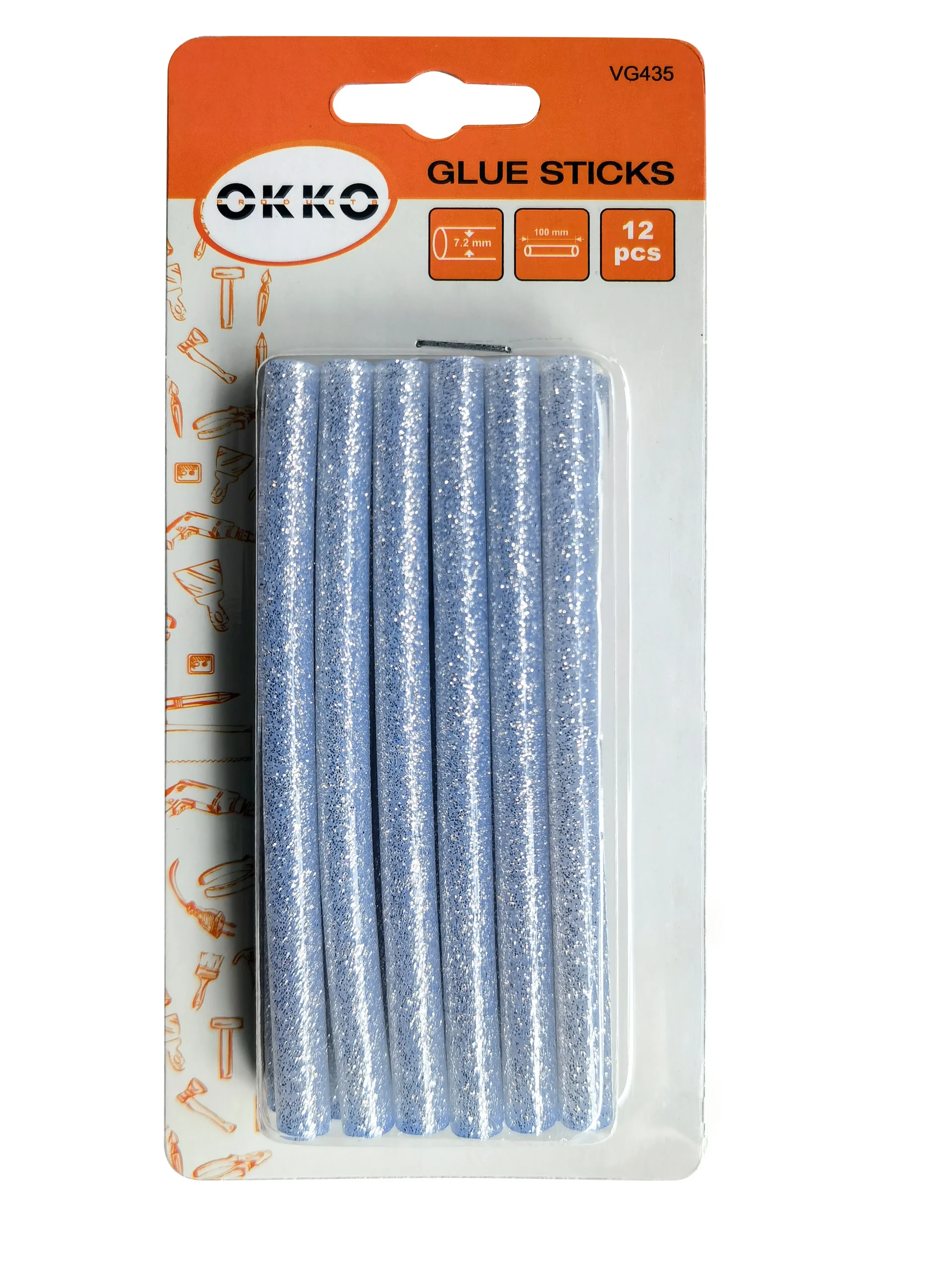 LĪMES STIENĪŠI 7.2X100MM 12G SUDRABKRĀSA