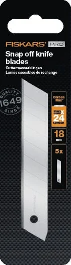 BLADES FOR KNIFE 18MM X 125MM 5PCS FISKARS