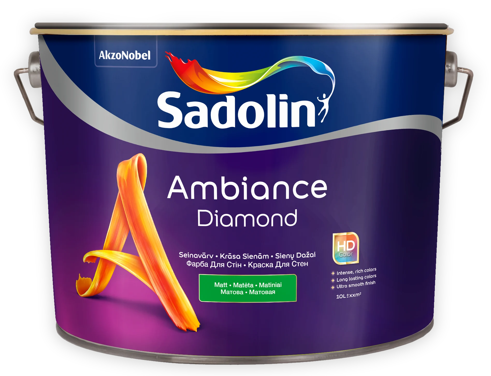 KRĀSA SIENĀM AMBIANCE DIAMOND BW 10L