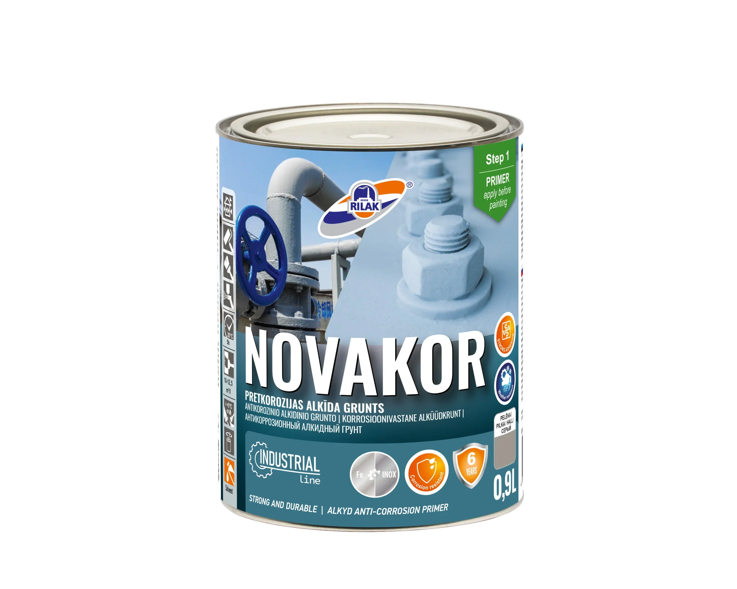 GRUNTS ALKĪDA NOVAKOR PELĒKA 0,9L