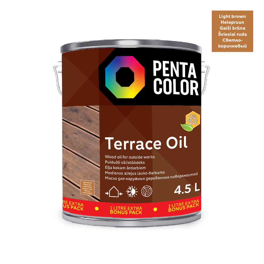 OIL FOR TUNG OIL WOOD DECKS G.BROWN 3.5+1L