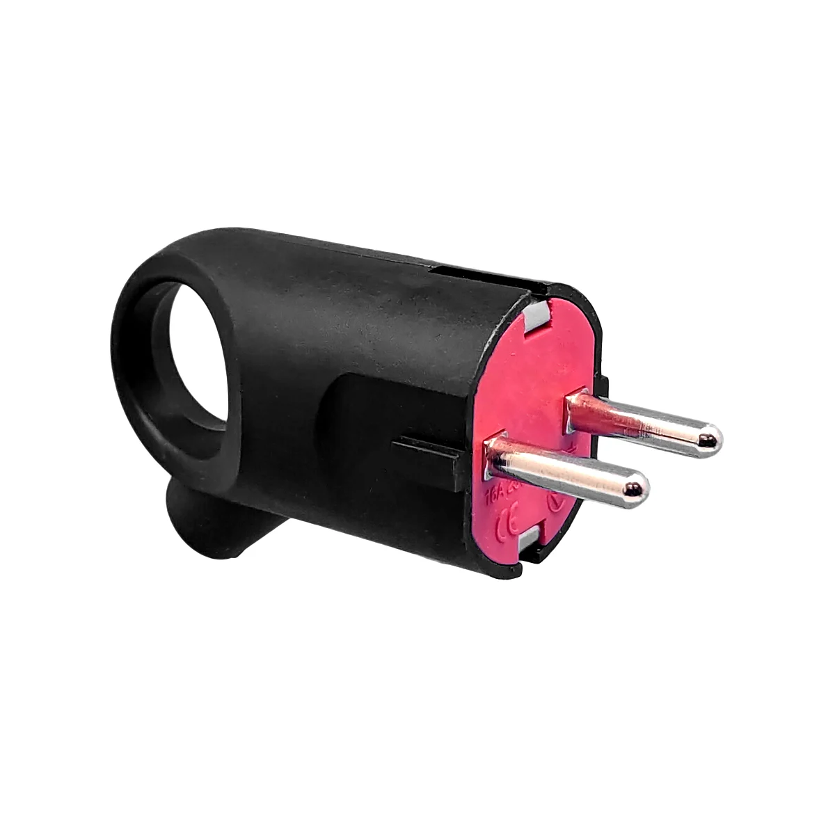 PLUG WITH GROUND 45 BLACK