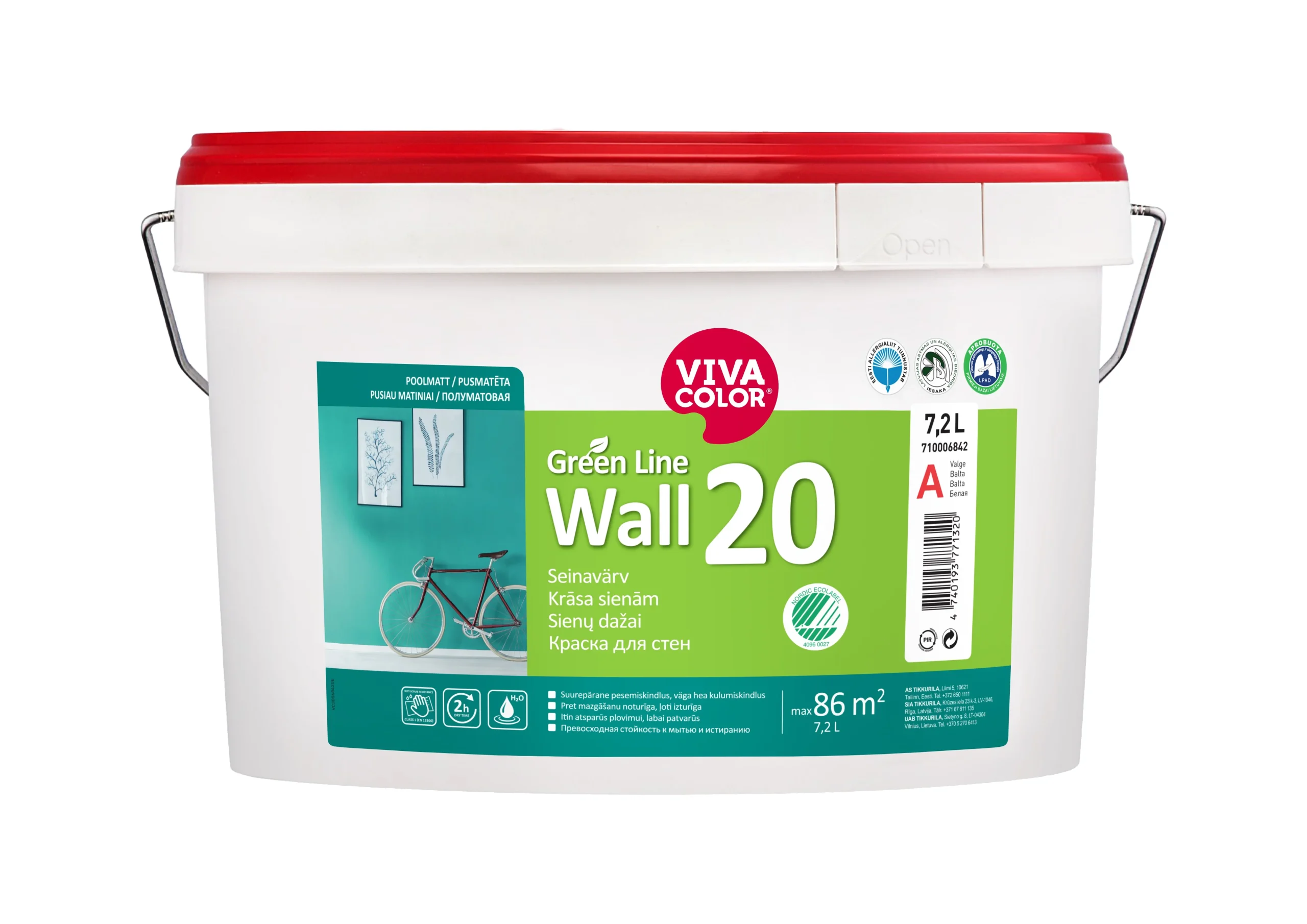 KRĀSA GREEN LINE WALL 20 A 7,2L