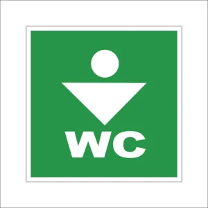 SIGN WC FOR MEN 10X10