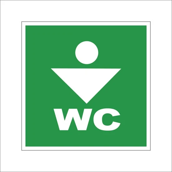 SIGN WC FOR MEN 10X10