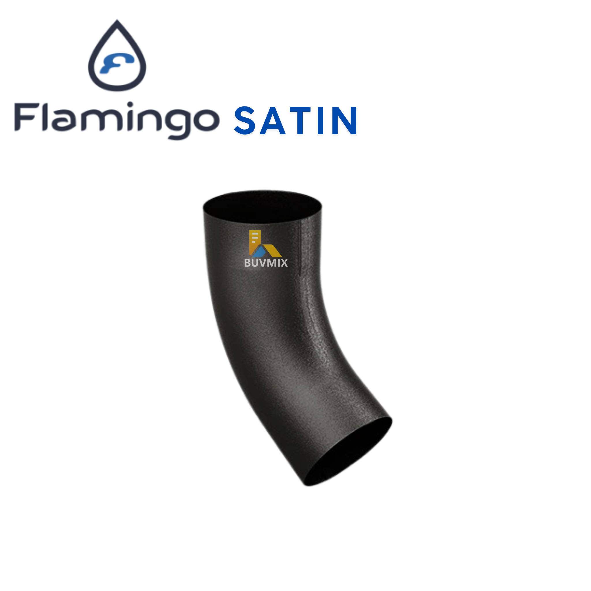 BudMat Flamingo Satin ūdensnotekas līkums Ø90mm