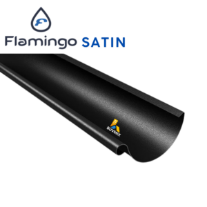 BudMat Flamingo Satin ūdensnotekas tekne Ø 125mm, L-3m, melna