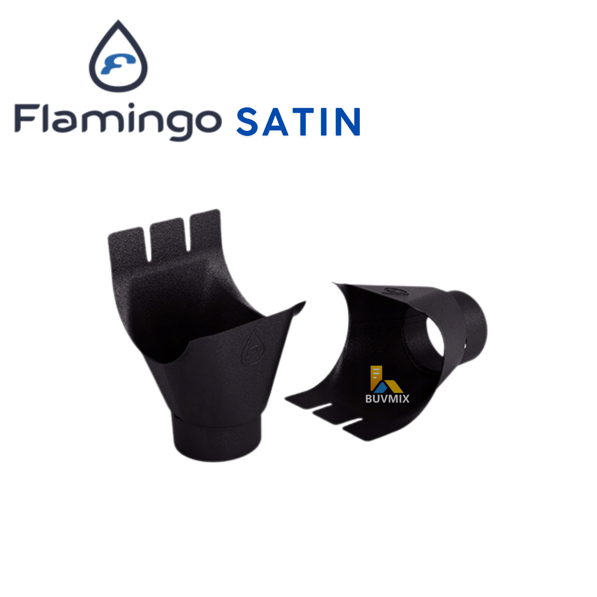 BudMat Flamingo Satin ūdensnotekas cauruļu piltuve Ø90mm
