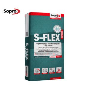 S-FLEX express C2 - ātri cietējoša, elastīga flīžu līme Sopro 22.5kg