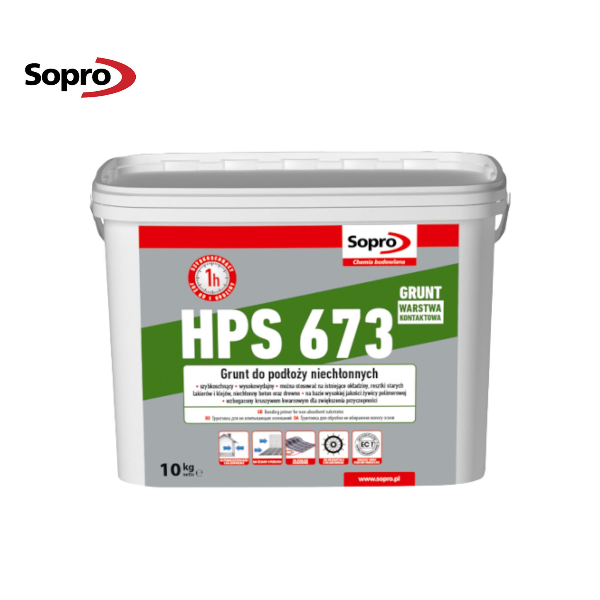 Sopro HPS 673 - grunts neuzsūcošām virsmām 10kg