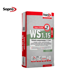 Sopro 290 FLOOR WS 1.15 - Pašizlīdzinošais grīdas maisījums 1-15 mm , 25kg.